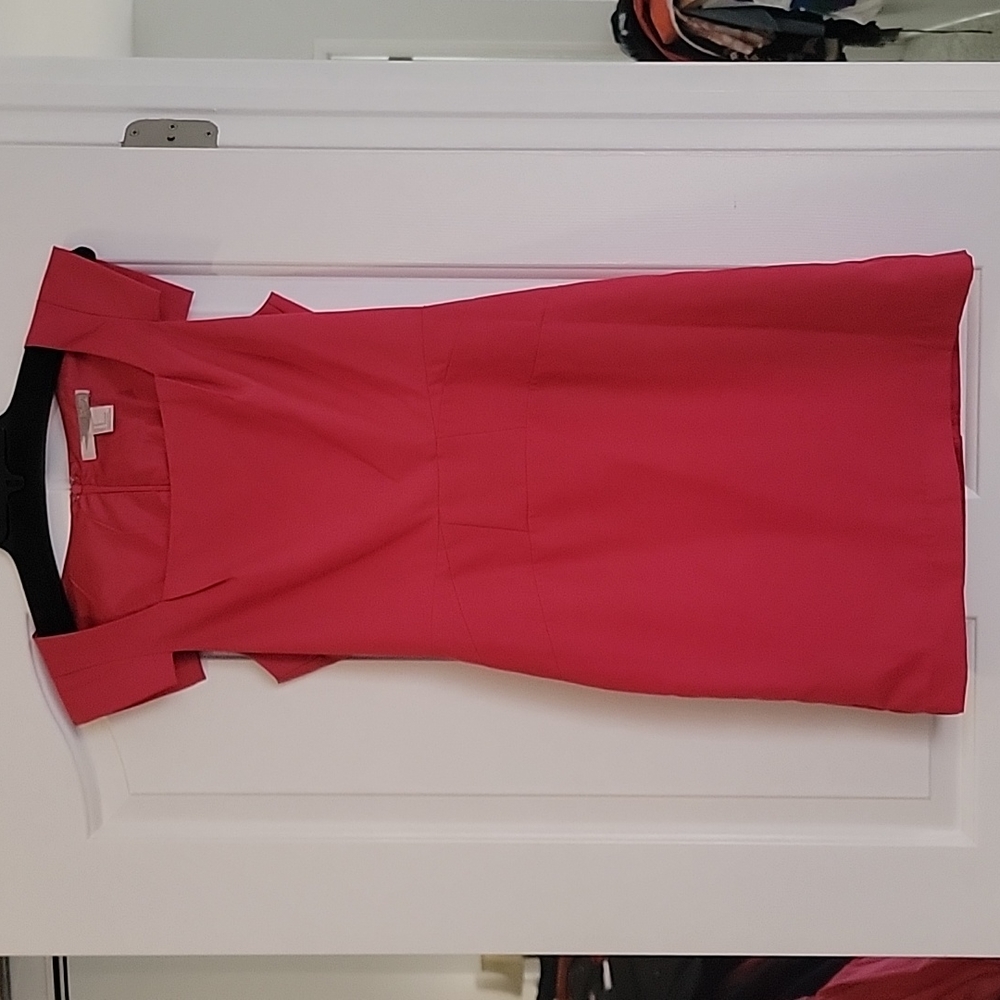 Forever 21 Contemporary Square Neck Sheath Dress in Pink